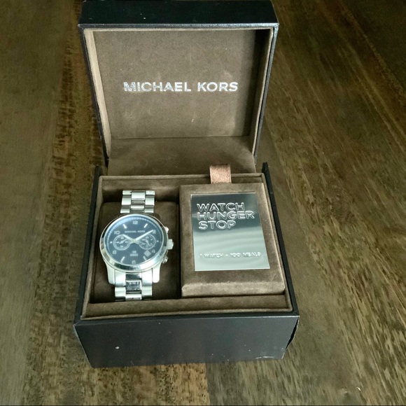 Michael Kors silver and blue Watch Hunger Stop - Picture 4 of 7
